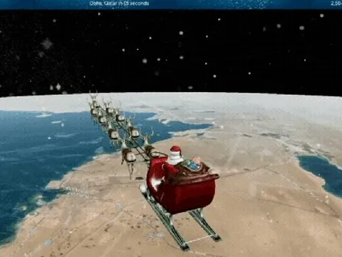 Cách xem trực tiếp ông già Noel đang ở đâu