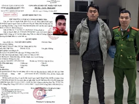 Đối tượng nguy hiểm Nguyễn Duy Long ra đầu thú