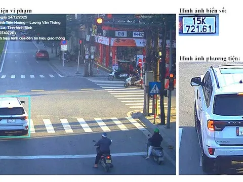 Danh sách 70 xe vi phạm được camera AI ghi ở Ninh Bình trong 9 ngày