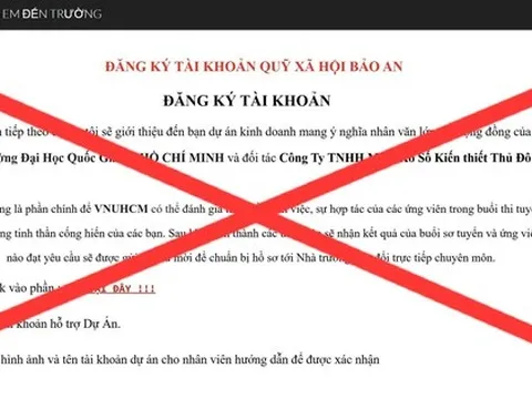 ĐHQG TPHCM thông báo khẩn cảnh báo tình trạng mạo danh