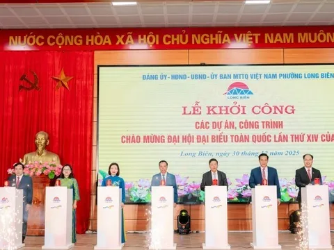 Phường Long Biên khởi công 4 dự án trọng điểm hơn 473 tỷ đồng