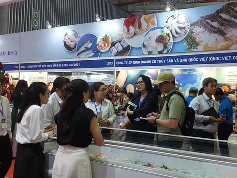 Hơn 420 gian hàng tham gia hội chợ thủy sản quốc tế tại TP HCM