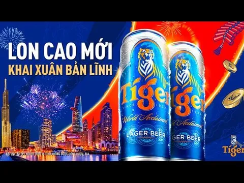 Tiger Beer gửi lời chúc khai xuân bản lĩnh với lon cao mới