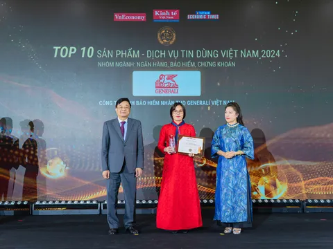Generali Việt Nam được vinh danh Top 10 sản phẩm, dịch vụ tin dùng Việt Nam 2024