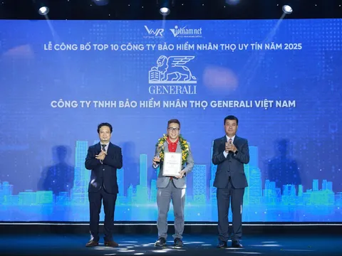 Bốn năm liên tiếp Generali Việt Nam lọt Top 10 Công ty bảo hiểm uy tín năm 2025