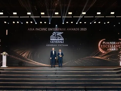 Generali Việt Nam lập “hat-trick” 03 giải thưởng tại Asia Pacific Enterprise Awards 2025