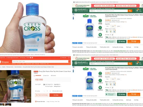 Đình chỉ và thu hồi “Dung dịch rửa tay Green Cross hương tự nhiên”